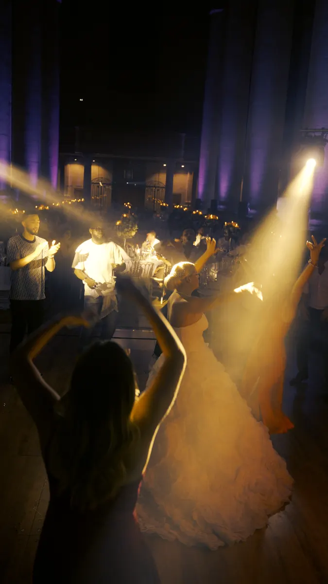 Ouverture de bal sous les faisceaux, mariage Moselle